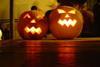 Pumpkins carved up