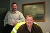 Martin, seated, with business partner van Schoor