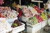 VN Vietnam fruit market stall Ben Tre Mekong Delta