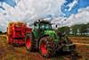 Traktor auf dem Feld