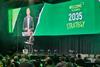 Jason Te Brake Zespri CEO introducing Zespris 2035 Strategy at Momentum 2026