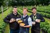 L-r: Scotty Brand's Andrew Young, grower Geoff Bruce, and Asda's Jon Smeaton