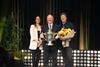 Bledisloe Cup winner Andrew Fenton (centre)