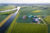 Landwirtschaftlicher Bertrieb von oben