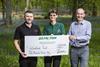 L-R Mark Robb from Branston, Jill Aitken from The Woodland Trust, Jim Aitken from Branston