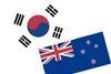 New Zealand Korea flags