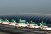 Emirates planes in Dubai