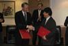 Belgium China pear protocol signing