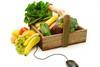 Online shopping fruit and vegetables