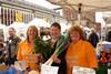 Ann Coffey MP with traders at Stockport Market