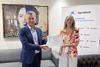 Alejandro Monzón, president of Anecoop, and Olga García, CaixaBank’s territorial director for the Valencian Community and the Region of Murcia