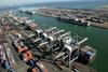 Post of Los Angeles terminals containers cargo