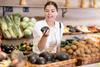 Adobe Stock shopper with avocado