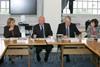 L-r: Judith Batchelar, Jonathan Shaw MP, Paul Whitehouse and Frances O'Grady