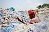 Plastic pollution is a major problem on Ghana's coastline. According to the World Economic Forum, Ghana generates approximately 840,000 tonnes of plastic waste per year and only around 9.5 per cent of that is collected for recycling.