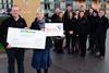 Branston Sands charity cheque