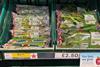Cobrey Farms' first box of Tenderstem sat alongside its very own asparagus in Tesco's Ledbury store
