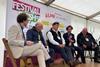 L-r Michael Barker, John Shropshire, Matt Jarrett, Lee Abbey and Shayne Tyler discuss labour