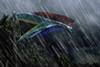 South African flag rain illustration Adobe Stock