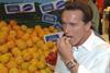 Arnie eating fruit