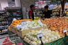 ID Indonesia Foodhall dragonfruit pear citrus retail display