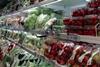 Italy Sardinia veg shelves