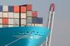 Maersk - ship's bow
