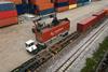 DP World container freight train