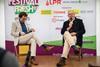 FOF Tom Bradshaw (r) in conversation with FPJ's Michael Barker