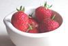 Standard strawberries match organic and premium