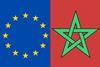 EU Morocco flags
