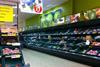 Tesco store fresh produce department