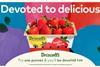 The London campaign includes branded billboards, berry sampling, and a fruit-gifting installation