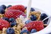 GEN Fresh fruits berries and cereal breakfast