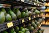 Avos on supermarket shelf