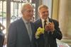 Fruitimprese-Präsident Marco Salvi (l.) und Landwirtschaftsminister Francesco Lollobrigida