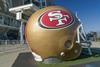 San Francisco 49ers giant helmet MUST CREDIT wolterke - Adobe Stock