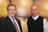 Malcolm Gray of The Allium Alliance Ltd with Martin Tribe of New Zealand Growers Ltd