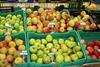 Polish apples in supermarket