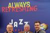 Die Macher von Jazz™: Peter Bracher, Tony Fissette und Jürg Burri (v.li.n.re.) Foto: Obstsorten für Direktvermarktung