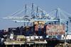 Port of Los Angeles container ship