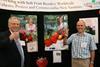 Dr Colin Gutteridge, ceo of East Malling Research, and strawberry breeder Dr David Simpson at the Meiosis strawberry launch at Fruit Focus