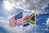 USA South Africa flags