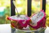 Dragon fruit with spoon