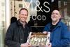 Chris Chinn, partner at Cobrey Farms and Andrew Ling, store manager at M&S Hereford