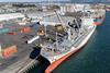Kowhai at Tauranga March 2025 carrying Zespri kiwifruit to Shanghai MUST CREDIT Jamie Troughton Dscribe Media