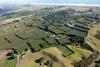 New Zealand Aerial view fields landscape