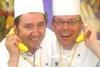 Tony Bilsborough and Chef Noel