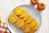 Sliced California persimmon