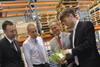 KTP associate and Growfair brand development manager, Mark Oughtred, far right, talks to his KTP partners